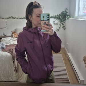 Vans Purple Hooded Windbreaker Jacket